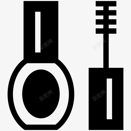 化妆品潮水浪涌图标svg_新图网 https://ixintu.com 100个美丽和时尚图标 化妆品 最新技术 浪涌 潮水 眼妆 眼部美容 睫毛膏 纹章 震颤