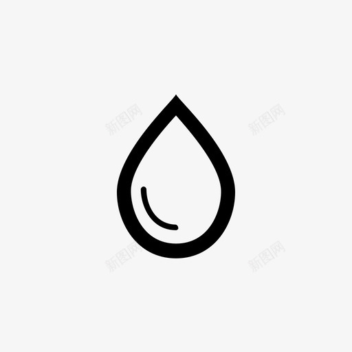 水滴雨油图标svg_新图网 https://ixintu.com 水滴 油 液体 湿 滴 雨