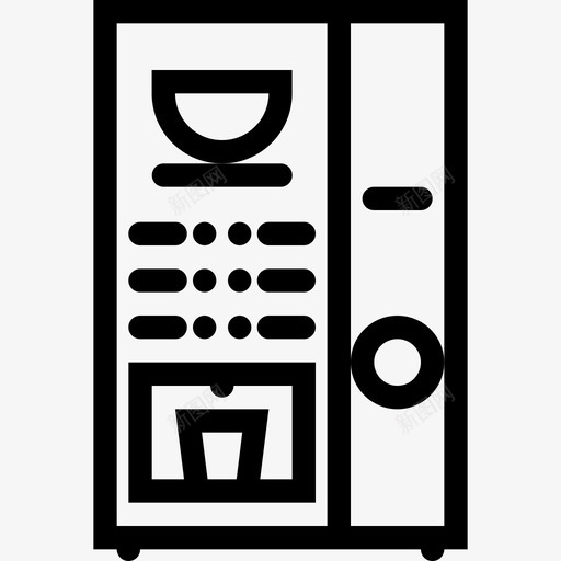 咖啡自动售货机食品饮料概要2图标svg_新图网 https://ixintu.com 咖啡自动售货机 食品饮料概要2