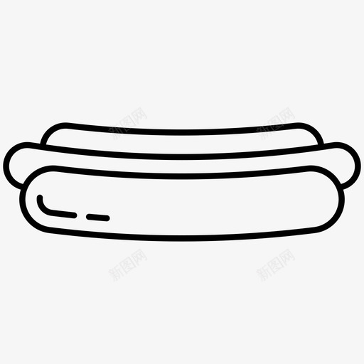 热狗棒球殴打图标svg_新图网 https://ixintu.com 娱乐线路图标 放牧 无线 智能手机 棒球 殴打 热狗 爆发 面包 食物