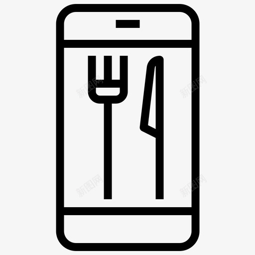 餐厅应用程序爆发振荡图标svg_新图网 https://ixintu.com 互联网 吃草 咖啡 商业情况 振荡 流 爆发 移动 食物 餐厅应用程序