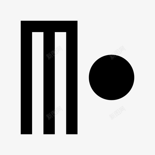 板球体育和游戏材料标图标svg_新图网 https://ixintu.com 体育和游戏材料设计图标 板球