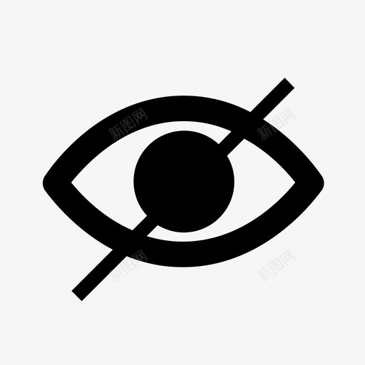 隐藏看不见看不见的眼睛图标svg_新图网 https://ixintu.com 看不见 看不见的眼睛 隐藏