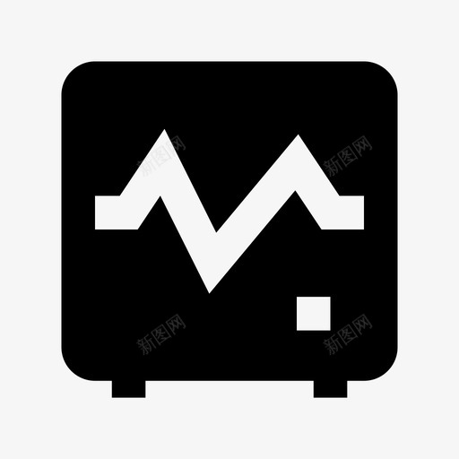 心电图机医疗保健材料图标svg_新图网 https://ixintu.com 医疗保健材料图标 心电图机