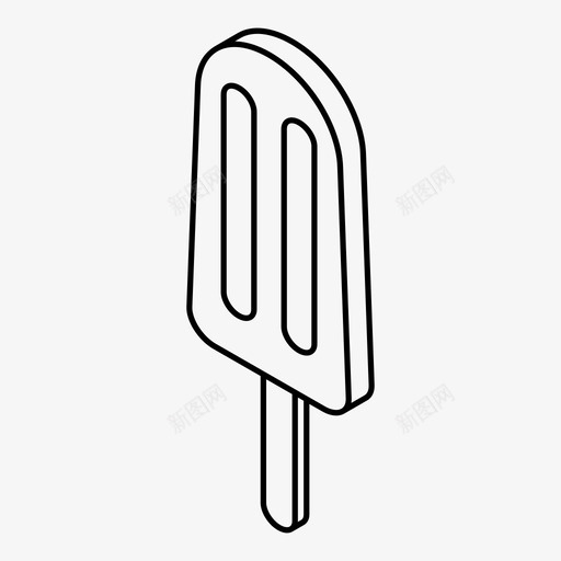 冰棒棒果汁图标svg_新图网 https://ixintu.com 冰棒 夏天 夏天等距直线风格 果汁 棒 甜 粘 舔 融化