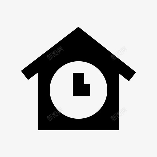 家钟工具计时器图标svg_新图网 https://ixintu.com 仪器 家 家钟 小屋 工具 建筑 房地产 房地产材料设计图标 手表 测量 计时器
