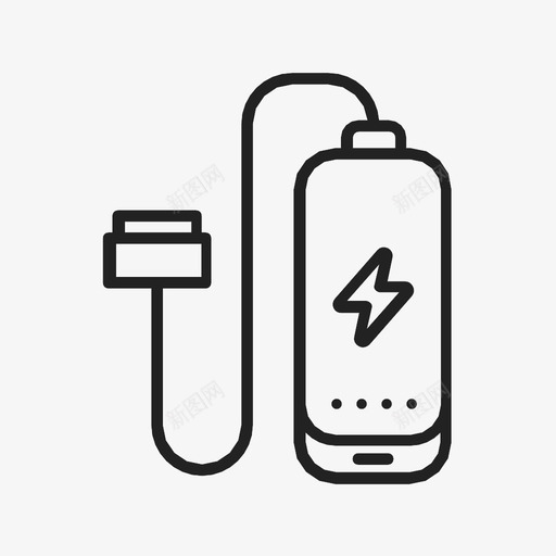 电源组usb潮汐图标svg_新图网 https://ixintu.com usb 充电 充电器 无线 波峰 潮汐 爆发 电池 电源组