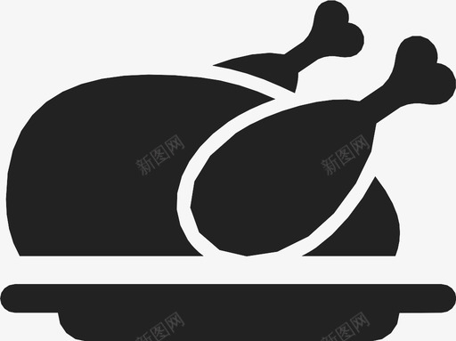 鸡肉烹饪晚餐图标svg_新图网 https://ixintu.com 家禽 晚餐 油炸锅 烹饪 肉 酒店 食物 鸡肉