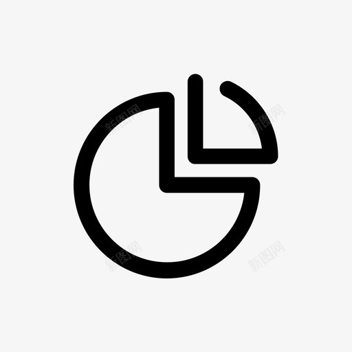饼图统计演示图标svg_新图网 https://ixintu.com 业务 分析 图表 数据信息 演示 统计 统计图形 迷你线图标第二卷 饼图