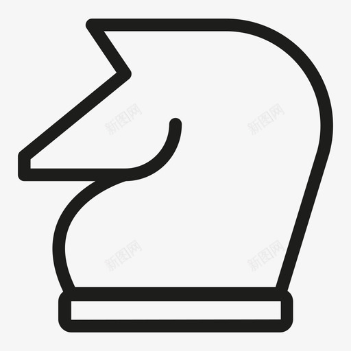 骑士棋子移动图标svg_新图网 https://ixintu.com 下棋 对角线 收集 攻击 棋子 移动 跳跃 马 骑士