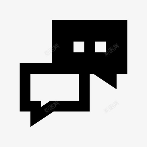 演讲气泡项目管理材料图标svg_新图网 https://ixintu.com 演讲气泡 项目管理材料图标