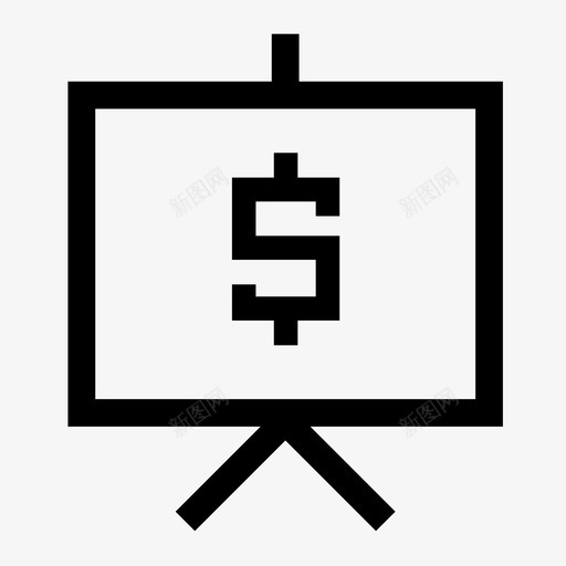 演示性能移动图标svg_新图网 https://ixintu.com 动作 幻灯片 性能 投资组合 投资者推销 注意力 活动 演示 演示幻灯片 移动 美元