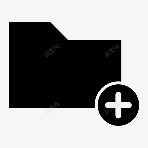 添加文件夹加上组织数据图标svg_新图网 https://ixintu.com 加上 包含 发送 增加 引用 数据存储 文件存储 添加文件夹 组织数据 计算机文件夹 附加