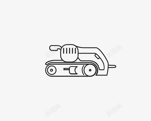 电动工具砂带机图标svg_新图网 https://ixintu.com 电动工具砂带机