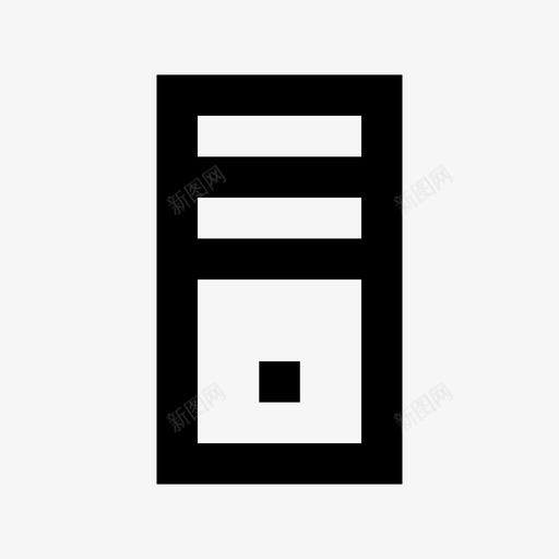pc塔科技材料图标svg_新图网 https://ixintu.com pc塔 科技材料图标