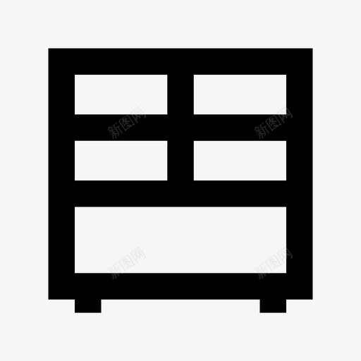 橱柜床头柜厨柜图标svg_新图网 https://ixintu.com 储藏抽屉 厨柜 家具 家具材料图标 床头柜 抽屉 抽屉柜 文件柜 橱柜 脚 酒吧