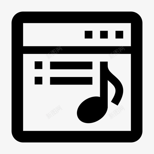 音乐播放器流歌曲图标svg_新图网 https://ixintu.com 媒体 徽章 播放列表 有用的图标用户界面 歌曲 流 脉冲 跳动 软件 音乐播放器