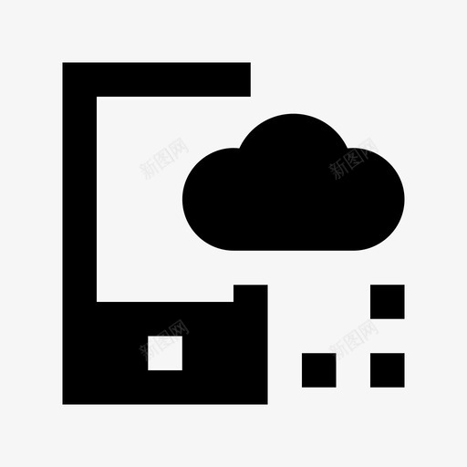 移动云网络技术材料图标svg_新图网 https://ixintu.com 移动云 网络技术材料图标