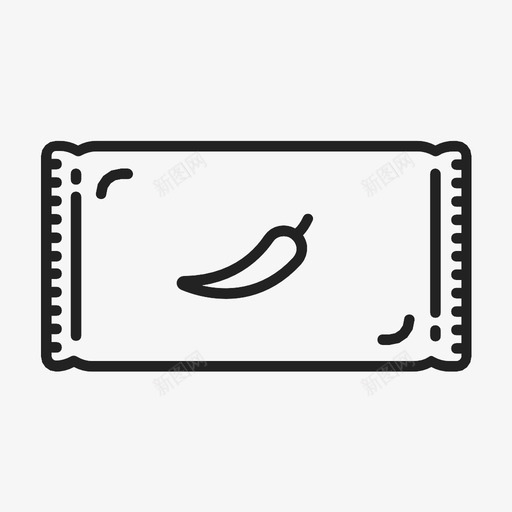 胡椒包展示片调味料图标svg_新图网 https://ixintu.com 对象 展示片 文章 材料 胡椒包 调味料 辣 项目