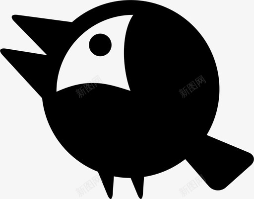 鸟动物唧唧喳喳图标svg_新图网 https://ixintu.com tweet tweetie 会唱歌的动物 动物 唧唧喳喳 有羽毛的朋友 翅膀 鸟