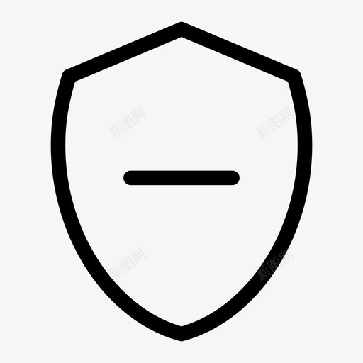 护盾删除悸动浪涌图标svg_新图网 https://ixintu.com 减号 在线线路 安全检查 悸动 护甲 护盾删除 智能手机 浪涌 盾徽 脉冲 防御 震颤