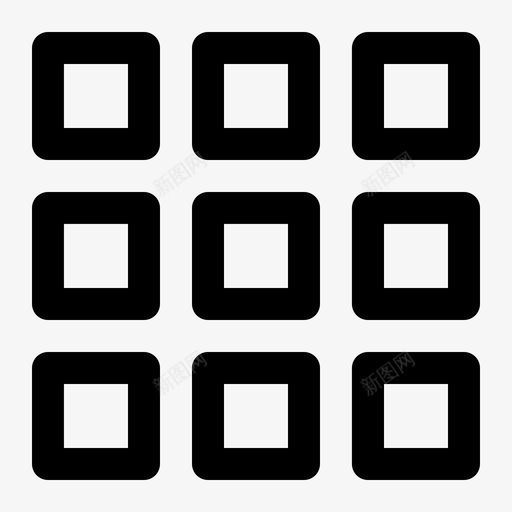 菜单智能手机脉冲图标svg_新图网 https://ixintu.com 层 应用 智能手机 用户需求线 田字网格栈板 网格 脉冲 艺术板 菜单 跳动 通信 震颤