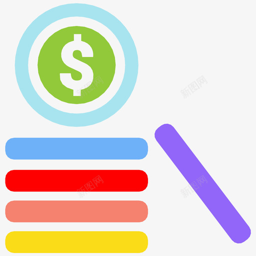 硬币口袋付款图标svg_新图网 https://ixintu.com 付款 储蓄 口袋 现金 硬币 糖果 美元 货币 金属 钱