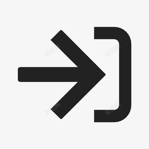 右箭头方向绘图图标svg_新图网 https://ixintu.com 右箭头 指示器 方向 标牌 绘图 跟进 道路