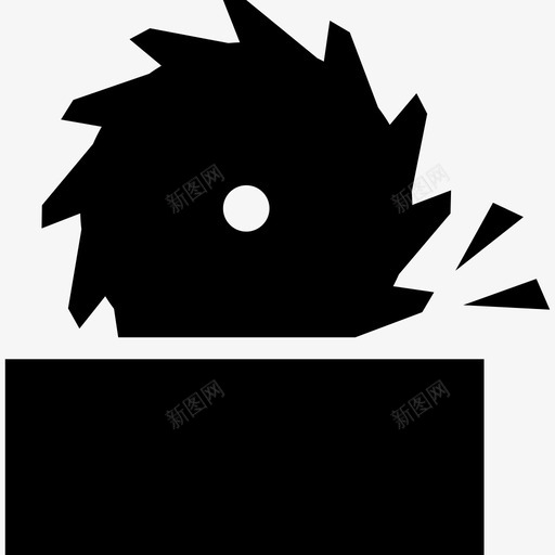 电锯轮切割工具工具和用具建筑贸易图标svg_新图网 https://ixintu.com 工具和用具 建筑贸易 电锯轮切割工具