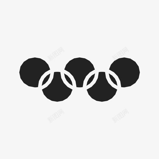 奥林匹克五环五彩竞赛图标svg_新图网 https://ixintu.com 五彩 体育 体育字形 国家 国际 夏季 夏季奥运会 奥林匹克 奥林匹克五环 竞赛