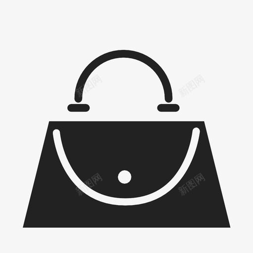 女士手提包图标svg_新图网 https://ixintu.com 女士手提包