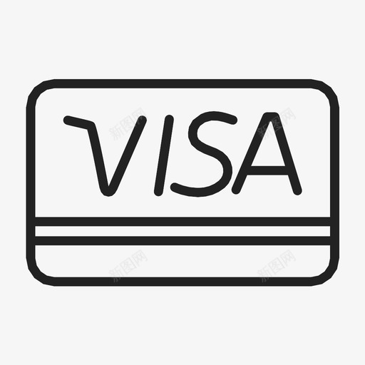 维萨商务卡图标svg_新图网 https://ixintu.com 维萨商务卡