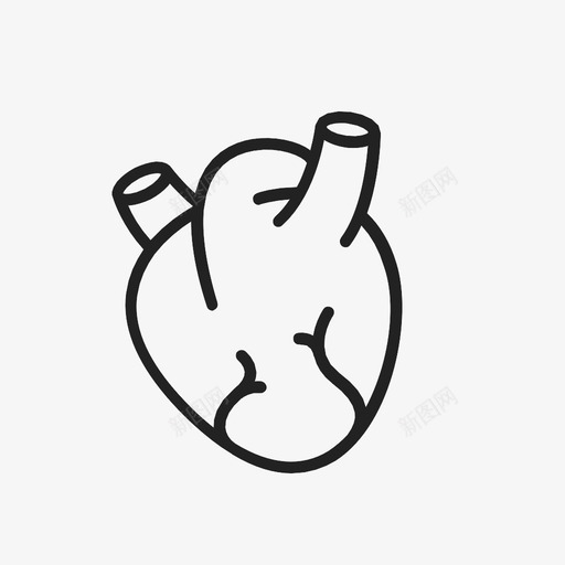 解剖人体器官图标svg_新图网 https://ixintu.com 人体 器官 心脏 泵 解剖