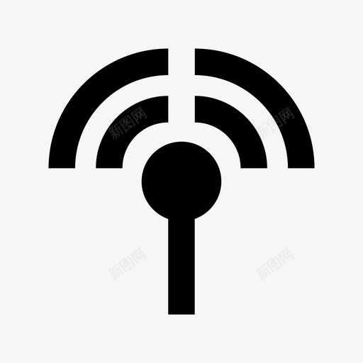 wifi塔电子和设备材料图标svg_新图网 https://ixintu.com wifi塔 电子和设备材料图标
