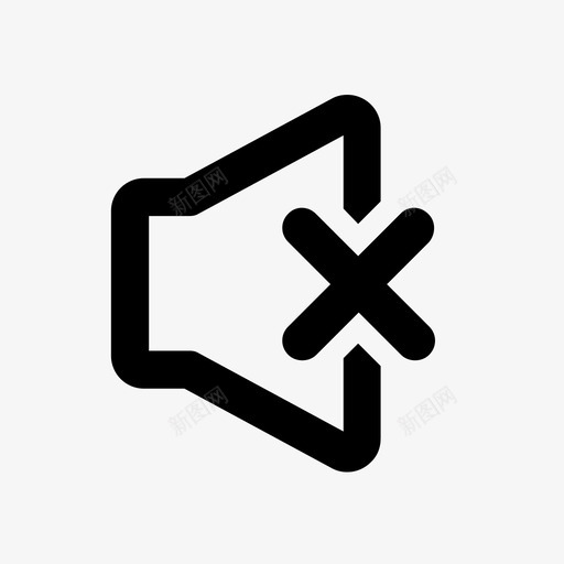 静音扬声器闭嘴图标svg_新图网 https://ixintu.com 低音量 保持 停止 动作 扬声器 注意力 活动 闭嘴 静音