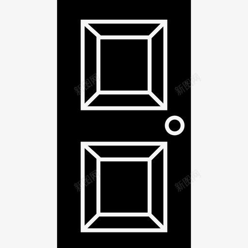 门建筑物房屋图标svg_新图网 https://ixintu.com 建筑物 房屋 门
