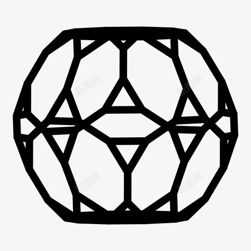 截短十二面体三维三维图形图标svg_新图网 https://ixintu.com 3d几何图形 imagse jewel 三维 三维图形 几何图形 截短十二面体