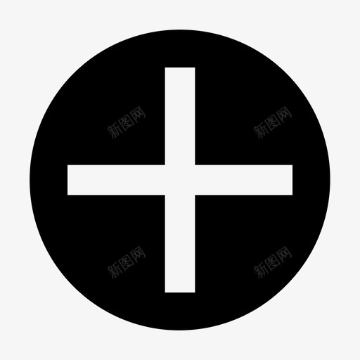加号求和菲利普斯图标svg_新图网 https://ixintu.com 加号 加法按钮 加法符号 十字 控件和导航箭头材质设计图标 数学加法 求和 菲利普斯