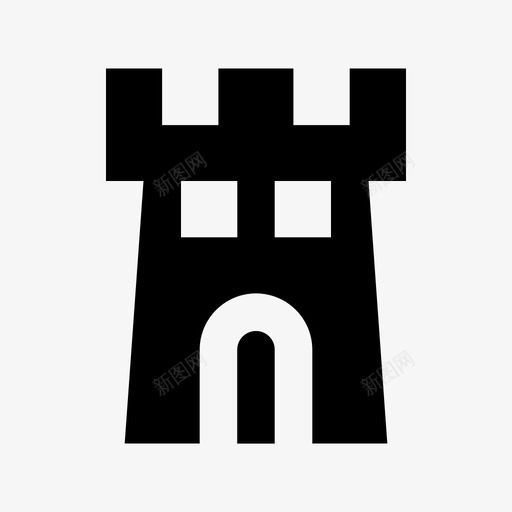 城堡雄伟家园图标svg_新图网 https://ixintu.com 城堡 塔 多摩克利 家园 建筑 房地产材料设计图标 要塞 防御 雄伟 领域