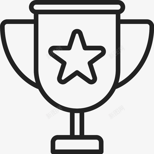 奖杯胜利奖杯杯图标svg_新图网 https://ixintu.com 优胜者杯 体育 团队合作 奖励 奖品 奖杯 奖杯杯 奥林匹克 胜利