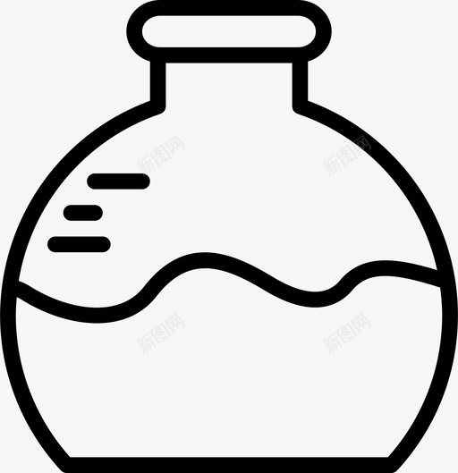 圆底烧瓶展示品科学图标svg_新图网 https://ixintu.com 圆底烧瓶 实验室 容器 展示品 材料 物品 玻璃器皿 知识 研究 科学 科学概要 管子