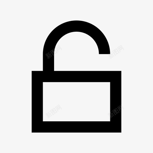解锁撤消求解图标svg_新图网 https://ixintu.com 保护 商务和办公材料线图标 安全 打开 挂锁 撤消 求解 解密 解开 解锁