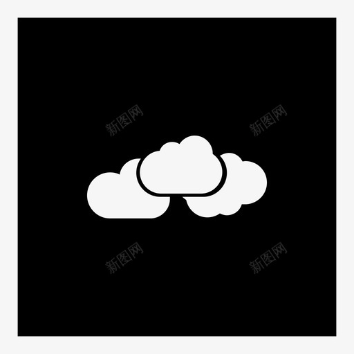 天空云天气预报多云图标svg_新图网 https://ixintu.com 云天气预报多云 天空