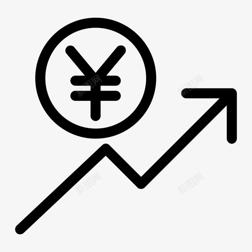 元利润股票市场涨利润图标svg_新图网 https://ixintu.com 企业 元中国 元利润 关注 升值 增加销售额 活动 涨利润 股票市场 行动 财务线 银行