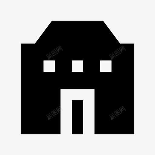 博物馆潮汐爆发图标svg_新图网 https://ixintu.com 互联网 博物馆 城市元素材料图标 小屋 建筑 徽章 潮汐 爆发 画廊 震颤