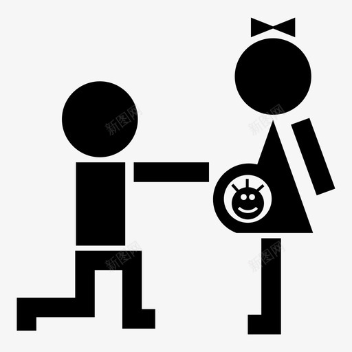 怀孕父母母亲图标svg_新图网 https://ixintu.com 女人 孩子 怀孕 母亲 父亲节 父母 男人