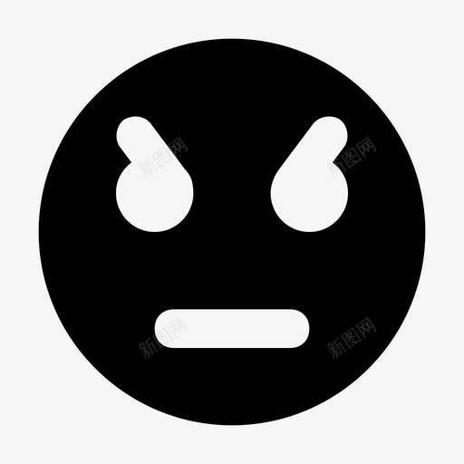 愤怒不安恼怒图标svg_新图网 https://ixintu.com 不安 失控 恼怒 愤怒 愤怒的笑脸 笑脸材质设计图标 表情符号 迟钝