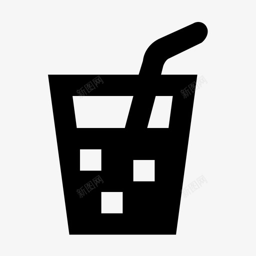 冷饮食品和饮料材料标图标svg_新图网 https://ixintu.com 冷饮 食品和饮料材料设计图标