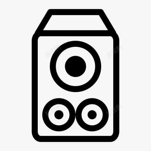 扬声器跳动波峰图标svg_新图网 https://ixintu.com 低音扬声器 声音 扬声器 擦伤 波峰 流 狭缝 立体声 跳动