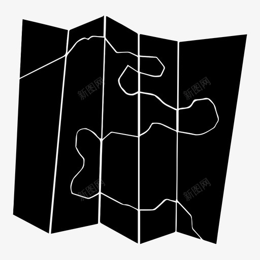 地图路径位置图标svg_新图网 https://ixintu.com 位置 图形 图纸 地图 指示器 方向 标识 路径 路线